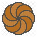 Chocolate Spritz Cracker Icon