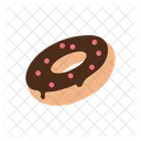 Chocolate strawberry donuts  Icon