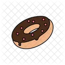 Chocolate Strawberry Donuts Donut With Strawberry Chocolate Icon