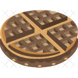 Chocolate Waffle  Icon
