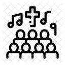 Church Choir Singing Icon