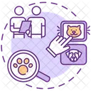 Pet Services App Screen Concept Icon
