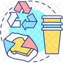 Choose biodegradable utensils  Icon