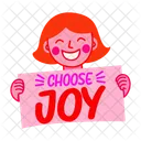 Choose Joy Smiling Happy Icon