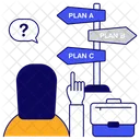 Choose Path Path Selection Business Direction Icon
