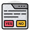 Choose Website Web Selection Right Website Icon