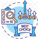 Choosing best products  Icon