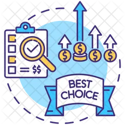 Choosing best products  Icon