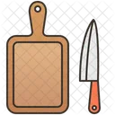 Chopping Board Cut Icon