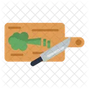 Chopping Board Knife Ingredients Icon