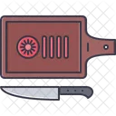 Chopping Board Knife Icon