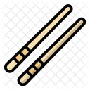 Chopsticks Wood Sticks Icon