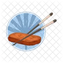 Chopsticks with sashimi  Icon