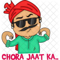 Chora Jaat Ka Icon - Download in Sticker Style