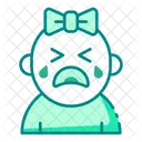Choro Menina Emocao Ícone