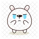 Chorando Kawaii Fofo Ícone