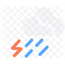 Nuvem Angular Chuva Zap Chovendo Chuva Ícone
