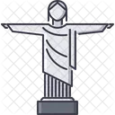 Christ Redeemer Statue Icon