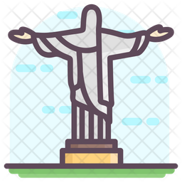 Free Christ The Redeemer Icon Of Colored Outline Style Available In SVG PNG EPS AI Icon Fonts