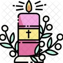 Christian Candle  Icon