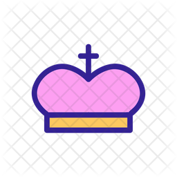 Christian Crown Icon Of Colored Outline Style Available In Svg Png Eps Ai Icon Fonts