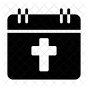 Christian Day Calendar Date Icon