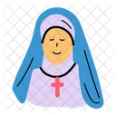 Christian Female Nun Abbess Icon