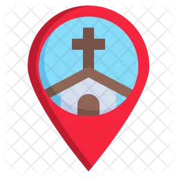 Christian Map  Icon
