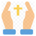 Priere Du Christianisme Emoji Emoticone Icon