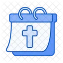 Christianity Day Calendar Date Icon