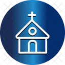 Christion Worship House Building Christian Icon