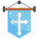 Christliches Banner Christlich Banner Symbol