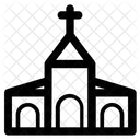 Christliches Haus Kirche Kirchengebaude Symbol