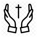 Kreuz Christian Hand Symbol
