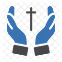 Kreuz Christian Hand Symbol