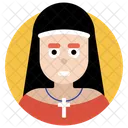 Nonne Schwester Christliches Kindermadchen Symbol