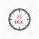 Christmas Date Calendar Icon