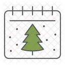 Christmas Calendar Merry Icon