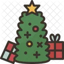 Christmas Tree Present Icon