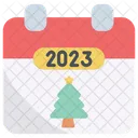 크리스마스 2023 달력 아이콘