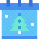 Christmas Calendar Schedule Icon