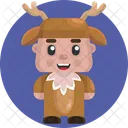 Reindeer User Avatar Icon