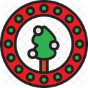 Christmas badge  Icon