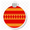 Ball Christmas Decoration Icon