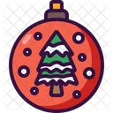 Christmas Ball Christmas Tree Adornment Icon