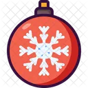 Christmas Ball Snowflake Bauble Icon