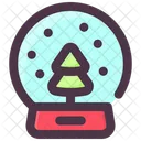 Ball Christmas Glass Icon