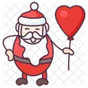 Christmas Balloon Santa Claus Santa Balloon Icon
