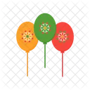 Christmas balloons  Icon