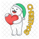 Christmas Teddy Christmas Bear Lovely Bear Icône